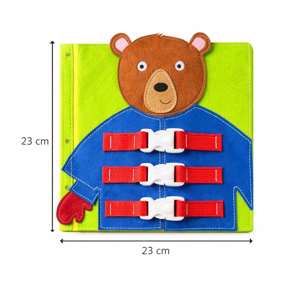 Juguete Didáctico Oso Motricidad Fina Sensorial Niños
