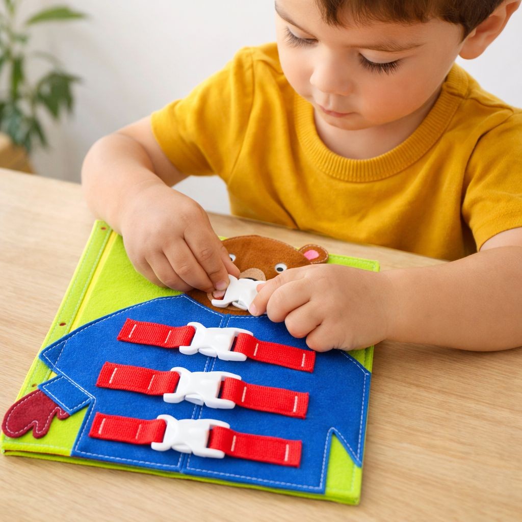 Juguete Didáctico Oso Motricidad Fina Sensorial Niños