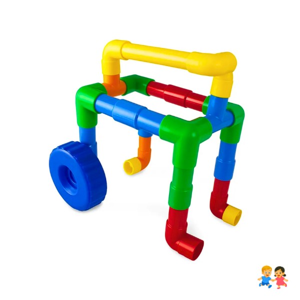 Set Tubos Construcción Didáctico Preescolar