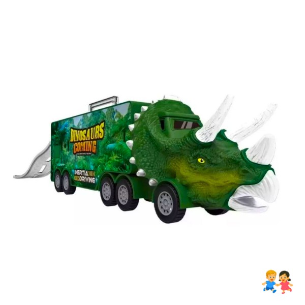 Camión Transporte Dinosaurios Juguete con Figuras Niños