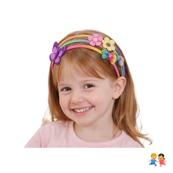 Kit Diadema Infantil Para Crear Accesorios 60 Piezas