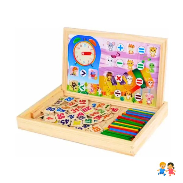 Pizarra Rompecabezas Magnética Madera Aprender Matemáticas