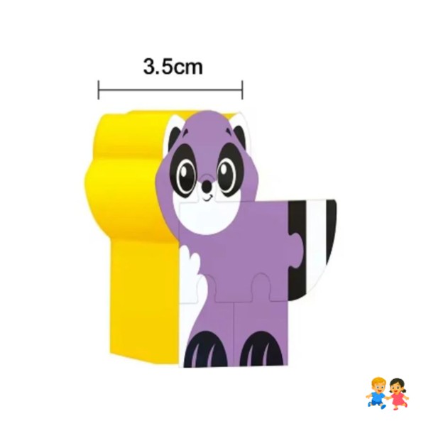Rompecabezas Infantil De Goma Eva Animales Didáctico 3D