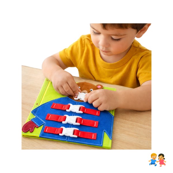 Juguete Didáctico Oso Motricidad Fina Sensorial Niños