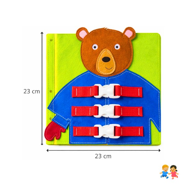 Juguete Didáctico Oso Motricidad Fina Sensorial Niños