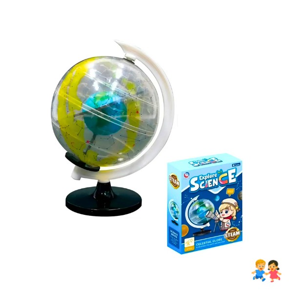 Juguete Científico Globo Celestial Armable Trasparente