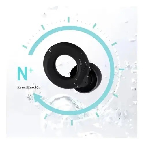 Reducción De Ruido Reutilizables / Tapones Oido Silicona