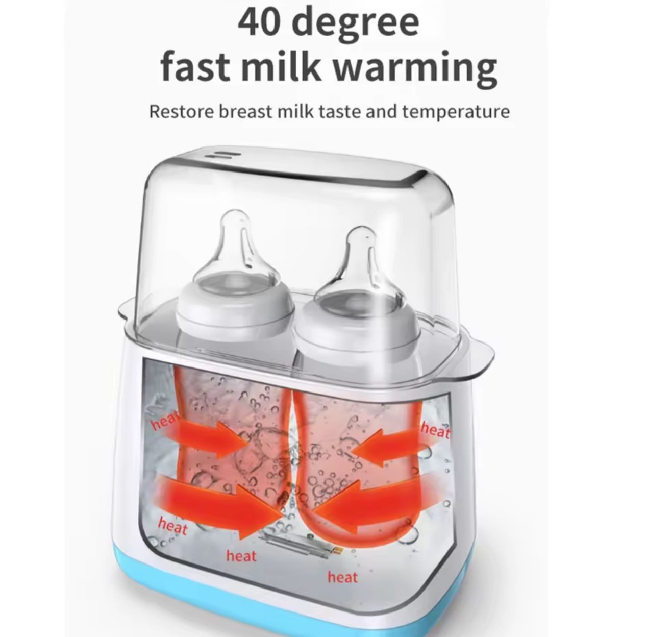 Calentador Esterilizador 4 Mamaderas 6 En 1 Control Remoto