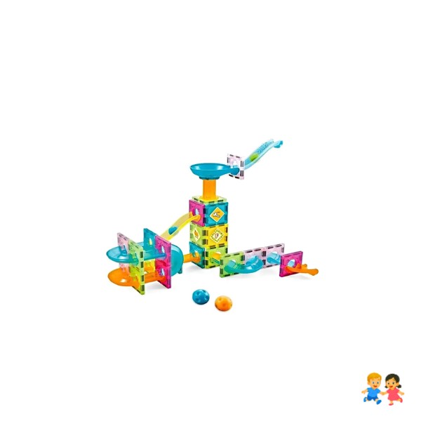 Set De Construcción Magnético Diy Magnetic 61p En Caja