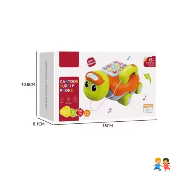 Juguete Teléfono Interactivo Para Bebe Juego Musical Tortuga