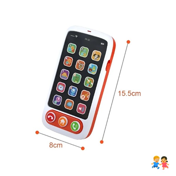 CELULAR DIDÁCTICO DE JUGUETE MUSICAL CON LUCES Y SONIDOS