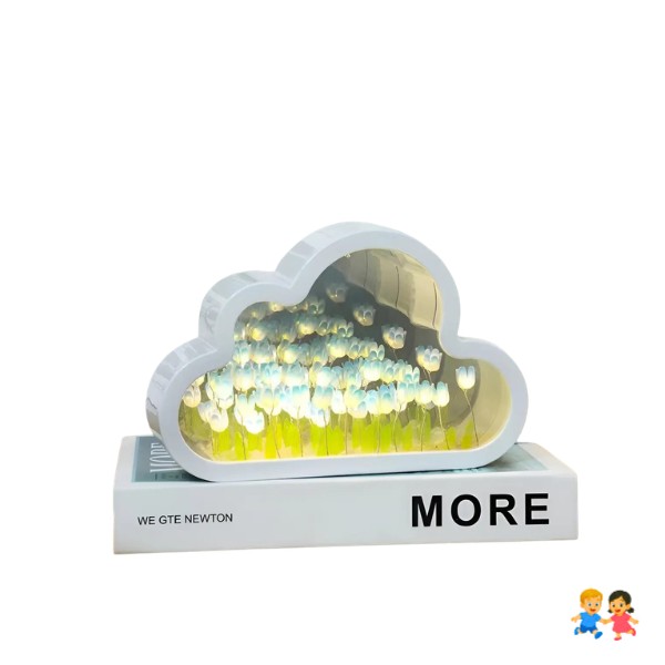 Tulipán Nube Lamparita Luces Decoración Hogar