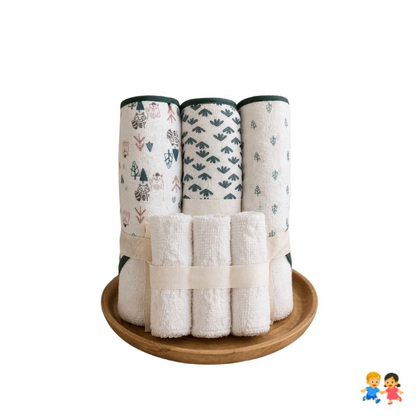 Toallas Baño Bebé 0-24 Meses Con Capucha Pack Microfibra Algodón