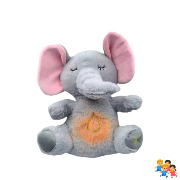 Peluche Realista Elefante Bebe Estimulacion Sensorial Sonido