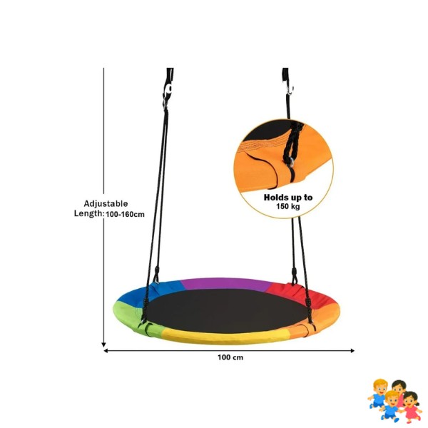 Columpio Mecedor Ovalado Multicolor