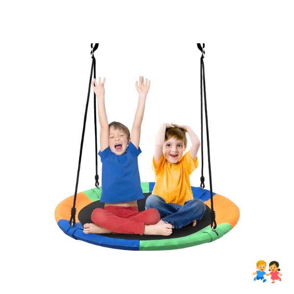 Columpio Mecedor Ovalado Multicolor