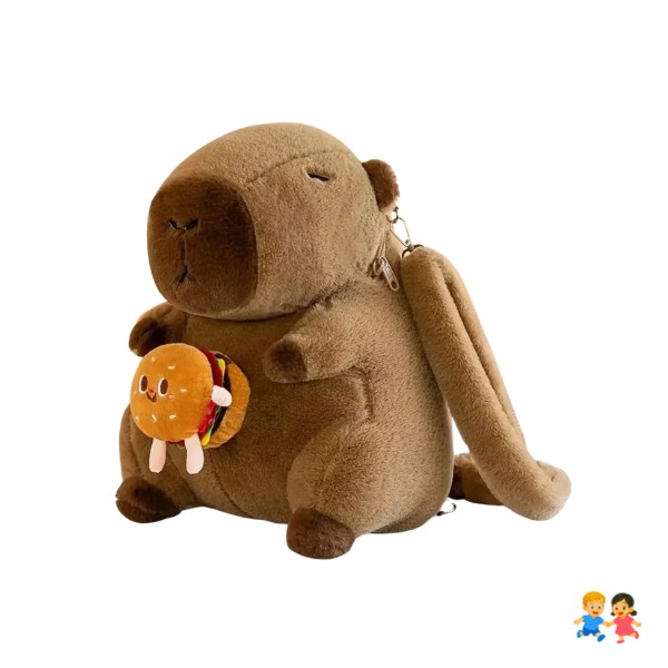 Mochila De Felpa Capibara Hamburguesa