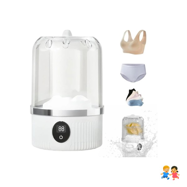 Mini Lavarropas Portátil Carga Superior Ropa Bebé Diseño Camping Viaje