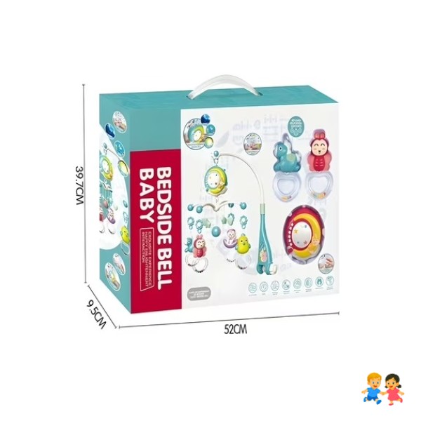 Móvil Musical Para Cuna Bebé Con Control Remoto Luz Proyectora Y Sonidos