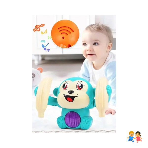 Juguete Mono Musical Para Bebé Con Luces Sonido Y Movimiento Gateo