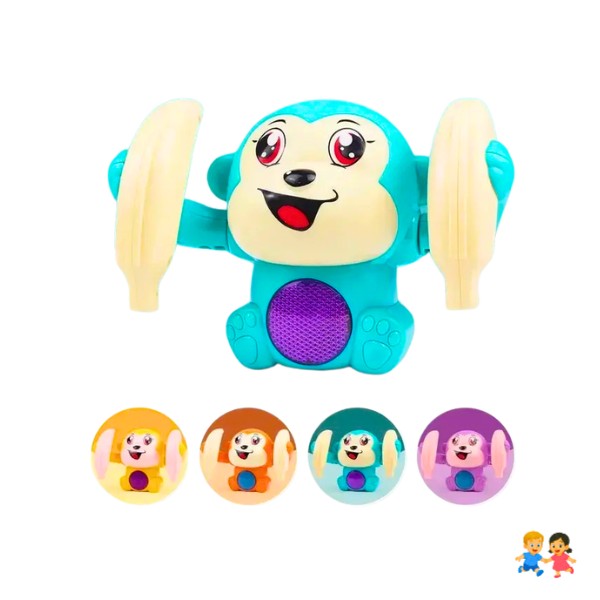 Juguete Mono Musical Para Bebé Con Luces Sonido Y Movimiento Gateo