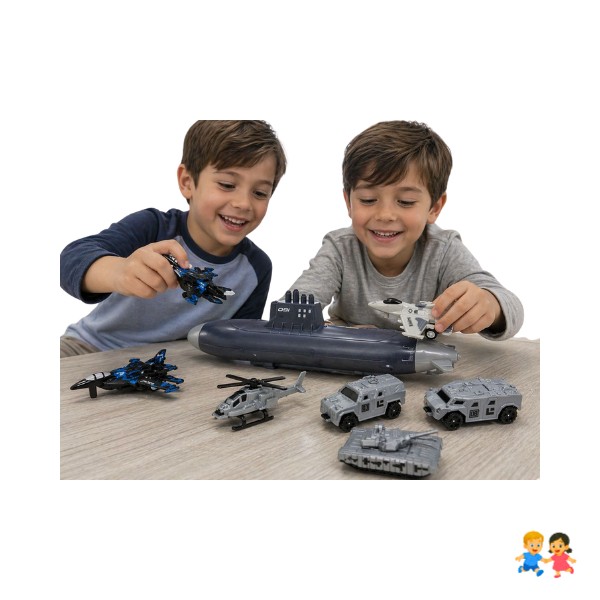Set Juego Militar Equipamiento Juguete Tanque Armada