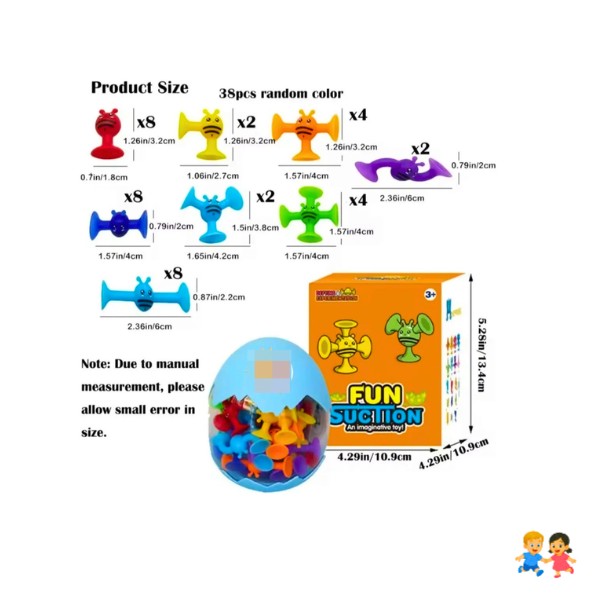 Juguetes Silicona Ventosa Para Niños Apilables Con Succión.