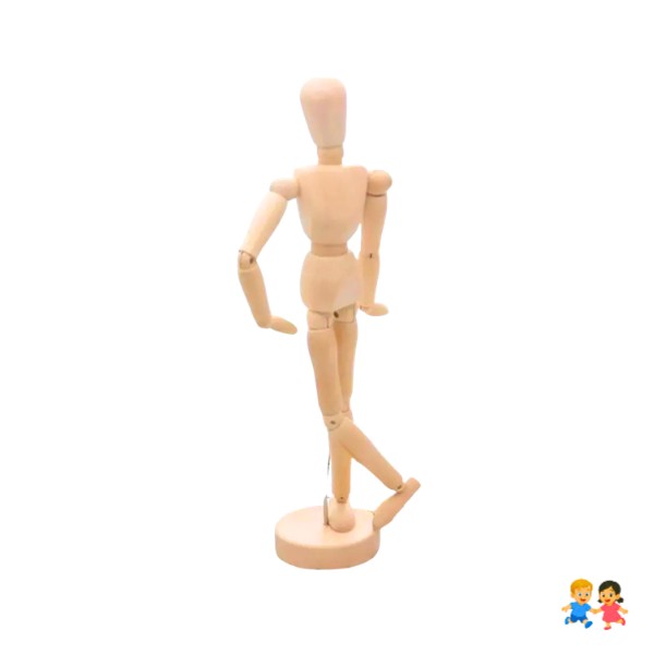 Figura Humana 40 Cm Madera Maniquí Muñeco Para Arte Dibujo