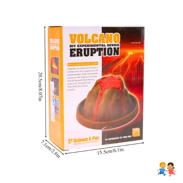 Experimento Químico Físico De Erupción Volcán Educativo