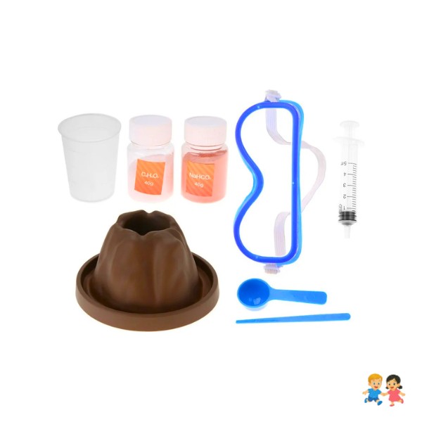 Experimento Químico Físico De Erupción Volcán Educativo