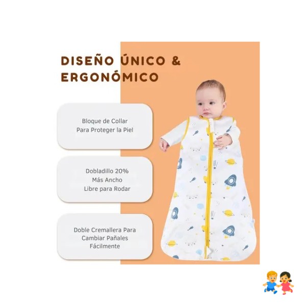 Saco De Dormir Para Bebés, De Algodón Sin Mangas, De 0 A 18
