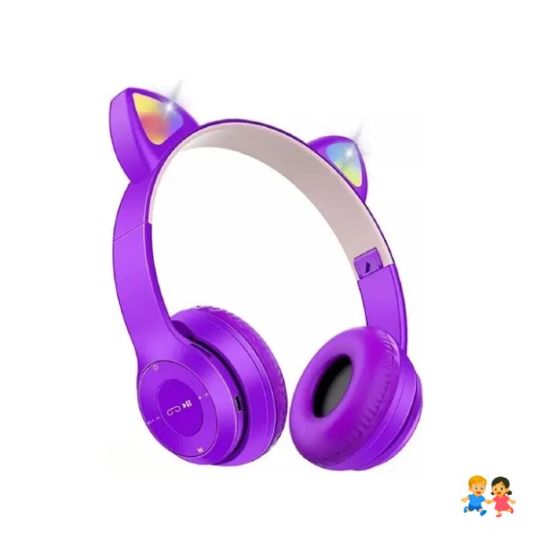 Auricular Bluetooth Inalambrico De Niños Orejas De Gato