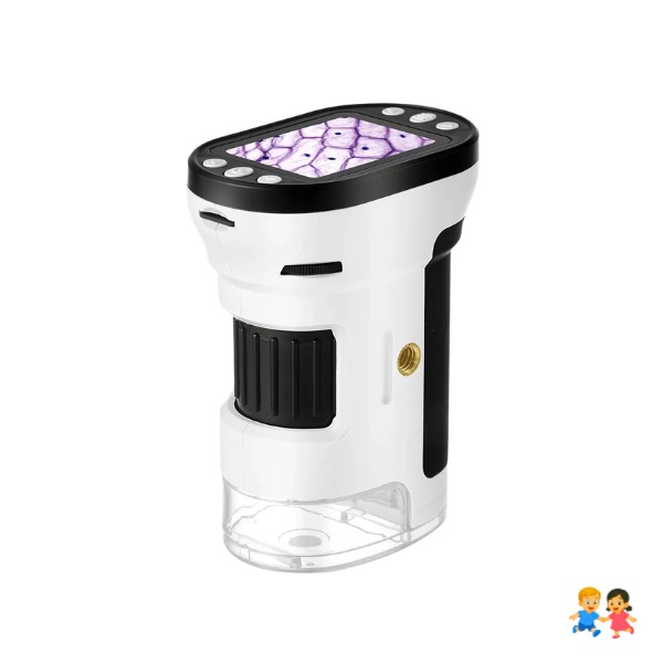 Microscopio Led Inteligente Pantalla Para Niños Hd