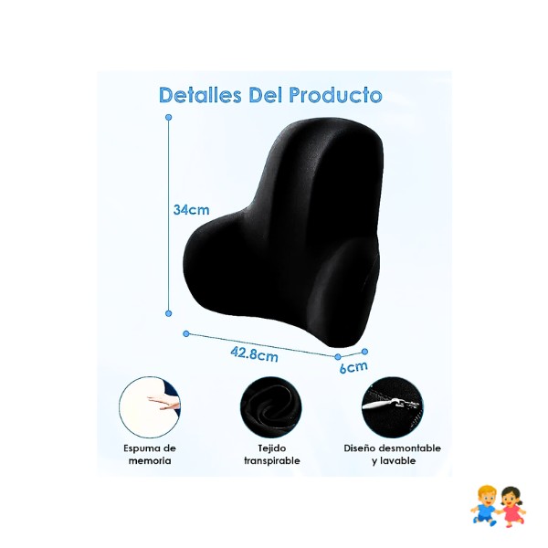 Cojin Soporte Lumbar Almohada Respaldo Sillas