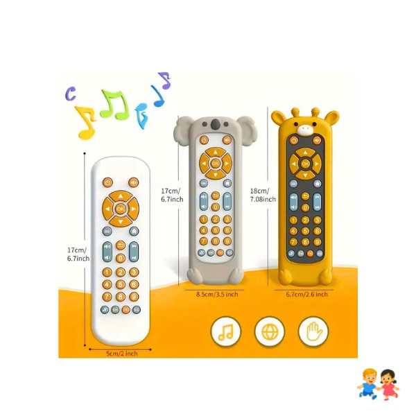 Control Remoto Televisor De Juguete Musical Didáctico Sonido