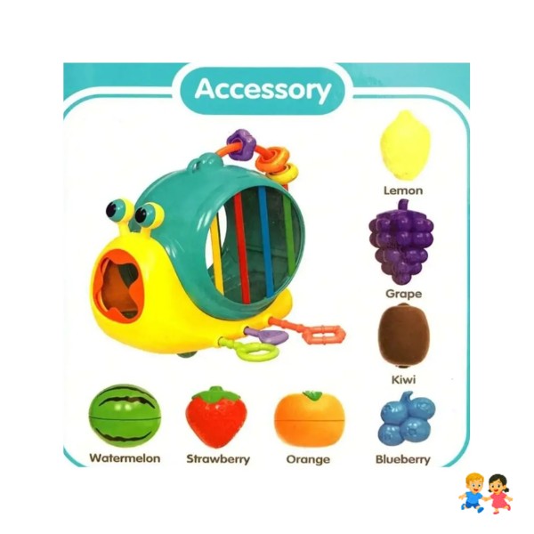 Juguete De Caracol Y Frutas De Encaje Didactico Para Bebes