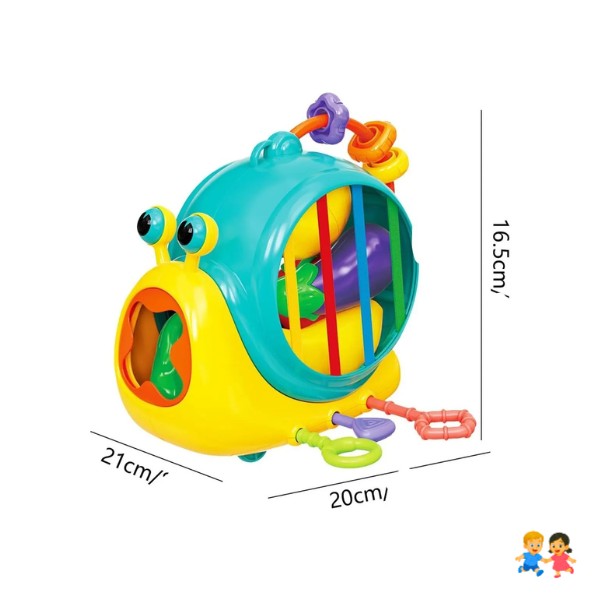 Juguete De Caracol Y Frutas De Encaje Didactico Para Bebes