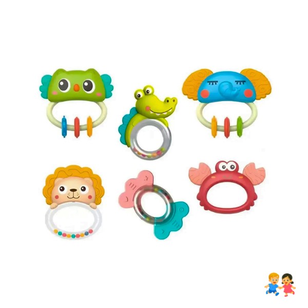 Set De Cascabeles Con Mordedor Juguetes Sensoriales