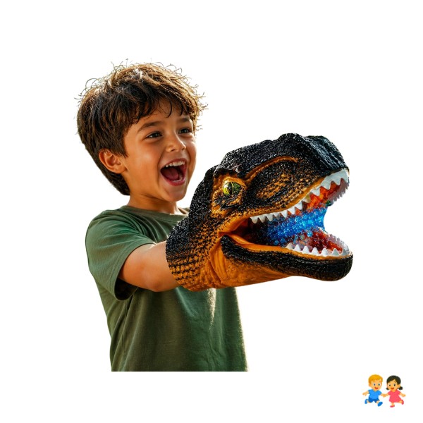 Guante De Juguete Dinosaurio Lanza Bolas