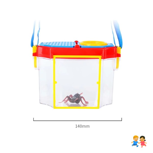 Caja Observador Insectos Con Lupa - Contenedor