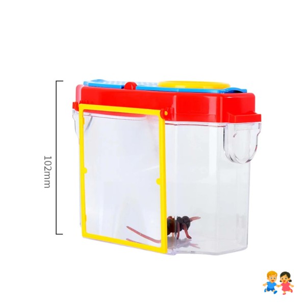 Caja Observador Insectos Con Lupa - Contenedor