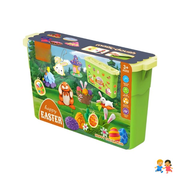 Masas Y Plastilinas Conejo Pascua Multicolor