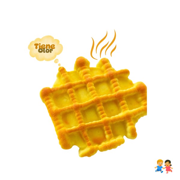 Squishy Gigante Waffle Con Aroma Antiestrés Sensorial