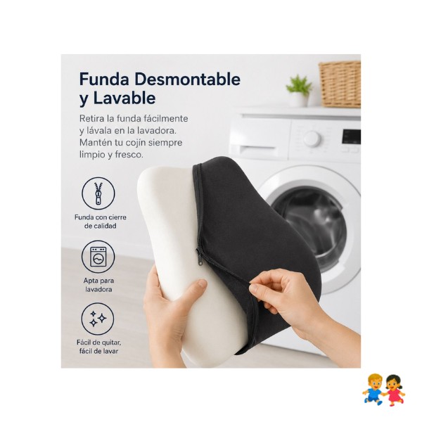 Cojín Lumbar Ergonómico Viscoelastico Para Oficina Auto Silla