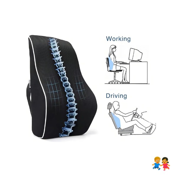 Respaldo Ergonómico Silla Oficina Funda Acolchada Soporte