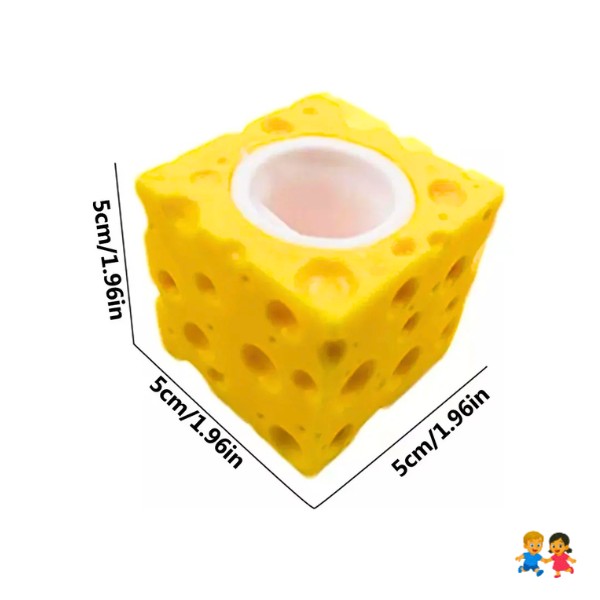 Juguete Antiestrés Squishy , Ratón Y Queso De Descompresión