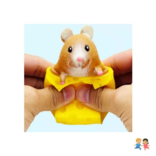 Juguete Antiestrés Squishy , Ratón Y Queso De Descompresión