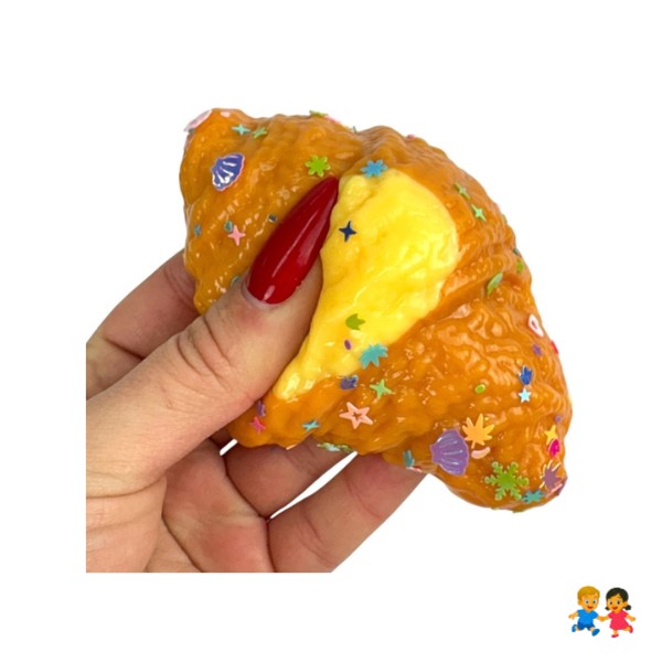 Squishy De Pan Antiestrés Croissant Diversión Niños