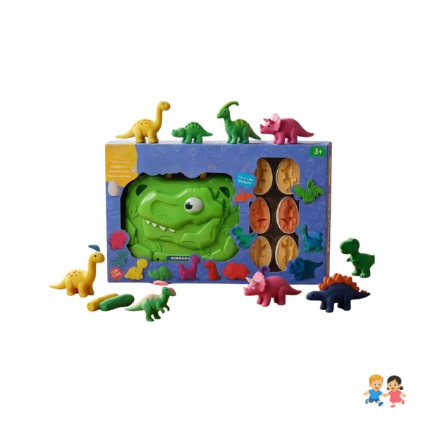 Juguete Maleta Dinosaurio Con Plastilina De Para Niños