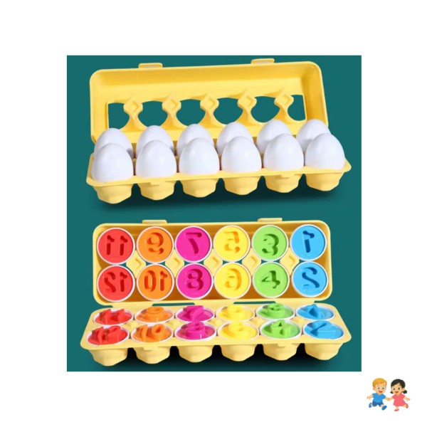 Juguete Para Niños Huevos Montessori Colores Y Formas.